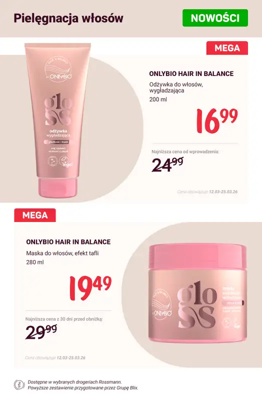 Rossmann - gazetka promocyjna Nowości na promocji! od soboty 21.03 do środy 25.03 - strona 2