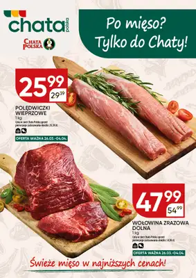 Chata Polska - gazetka promocyjna Plakat promocyjny od czwartku 26.03 do soboty 04.04