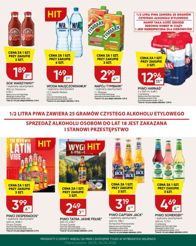 Chata Polska - gazetka promocyjna Więcej za mniej! od czwartku 26.03 do soboty 04.04 - strona 4