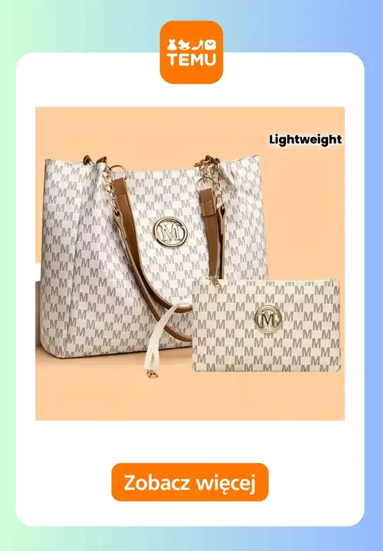 Temu - gazetka promocyjna Torebki damskie od czwartku 19.03  - strona 7