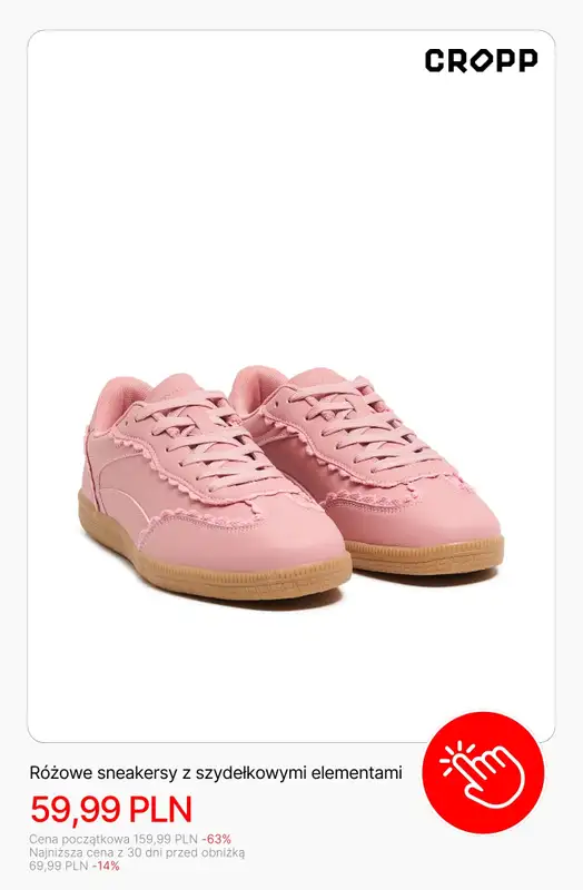 Cropp - gazetka promocyjna Sneakersy na wiosnę dla niej od czwartku 19.03  - strona 9