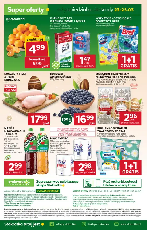 Stokrotka - gazetka promocyjna Gazetka Supermarket od czwartku 19.03 do środy 25.03 - strona 44
