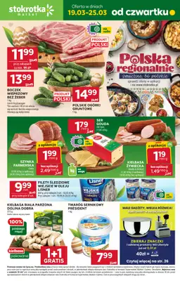 Stokrotka - gazetka promocyjna Gazetka Market od czwartku 19.03 do środy 25.03