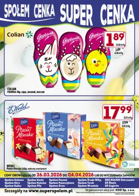 Społem - Blisko i Korzystnie - gazetka promocyjna Społem cenka, super cenka od czwartku 26.03 do soboty 04.04 - strona 3