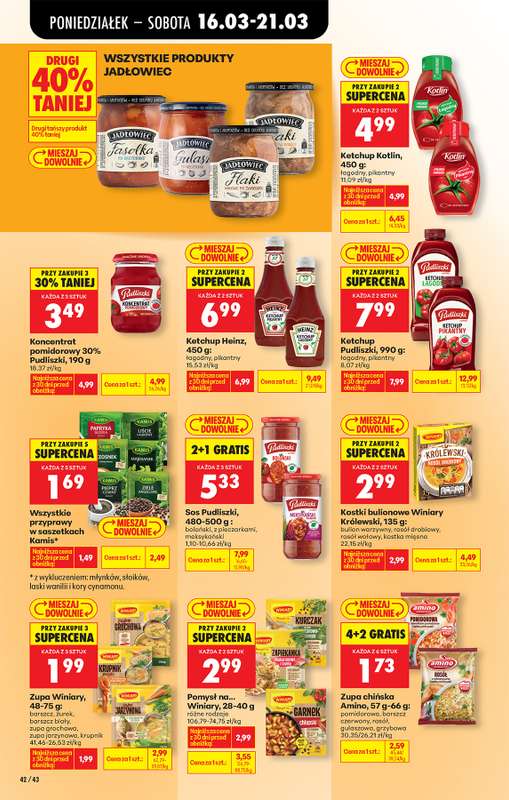 Biedronka - gazetka promocyjna Od poniedziałku od poniedziałku 16.03 do soboty 21.03 - strona 62