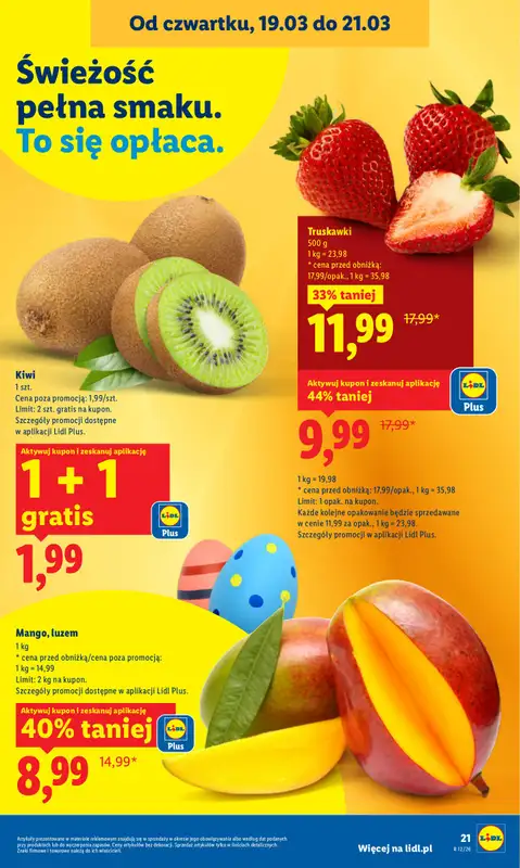 Lidl - gazetka promocyjna Oferta od czwartku od czwartku 19.03 do soboty 21.03 - strona 21