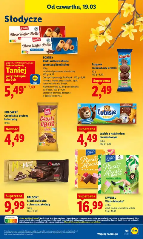 Lidl - gazetka promocyjna Oferta od czwartku od czwartku 19.03 do soboty 21.03 - strona 39