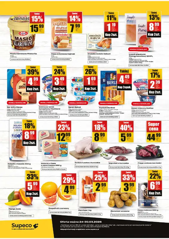 Supeco - gazetka promocyjna Targ świeżości od wtorku 24.03 do poniedziałku 30.03 - strona 2