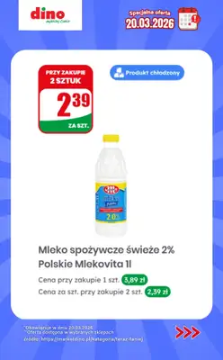 Dino - gazetka promocyjna Specjalna oferta na 20.03.2026 - promocje spoza gazetki od piątku 20.03 do piątku 20.03 - strona 8