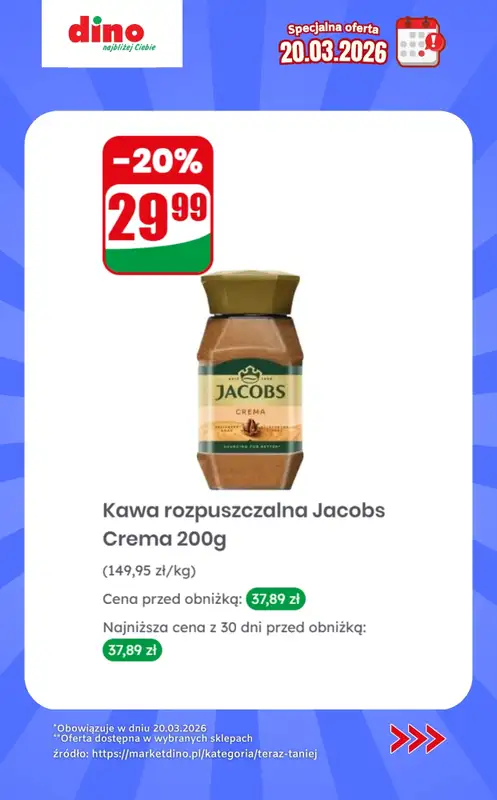 Dino - gazetka promocyjna Specjalna oferta na 20.03.2026 - promocje spoza gazetki od piątku 20.03 do piątku 20.03 - strona 6