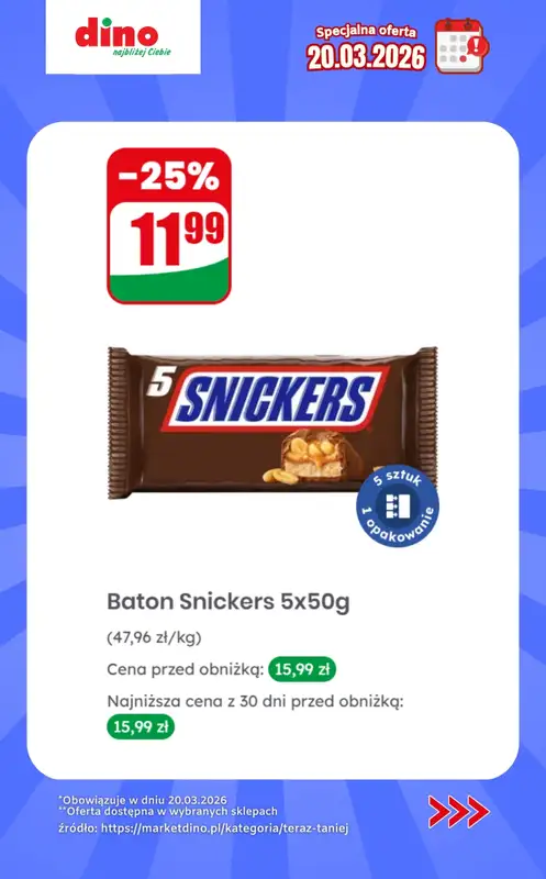 Dino - gazetka promocyjna Specjalna oferta na 20.03.2026 - promocje spoza gazetki od piątku 20.03 do piątku 20.03 - strona 9