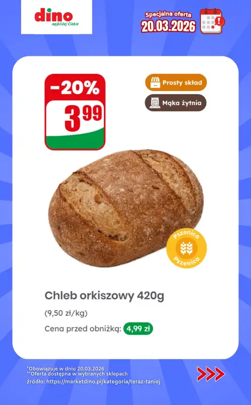 Dino - gazetka promocyjna Specjalna oferta na 20.03.2026 - promocje spoza gazetki od piątku 20.03 do piątku 20.03 - strona 5