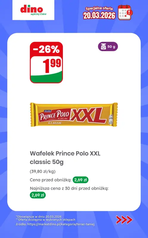 Dino - gazetka promocyjna Specjalna oferta na 20.03.2026 - promocje spoza gazetki od piątku 20.03 do piątku 20.03 - strona 10