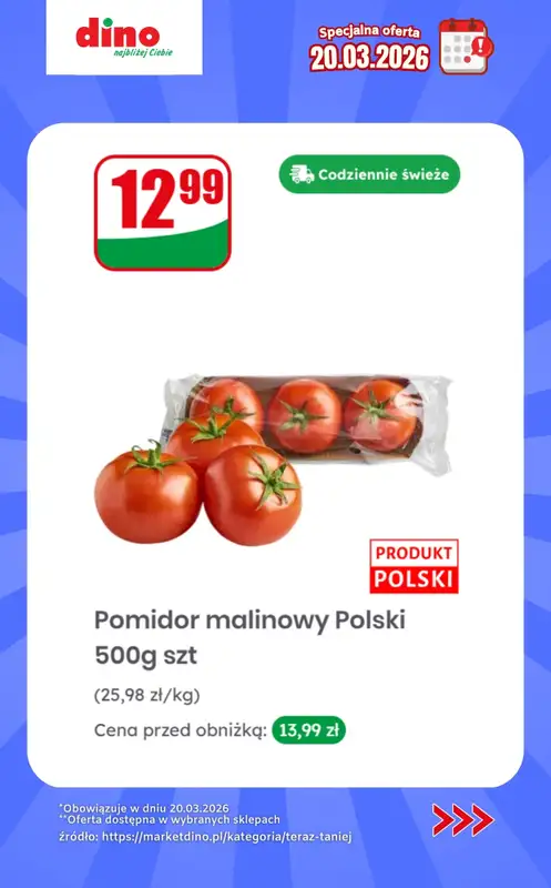 Dino - gazetka promocyjna Specjalna oferta na 20.03.2026 - promocje spoza gazetki od piątku 20.03 do piątku 20.03 - strona 3