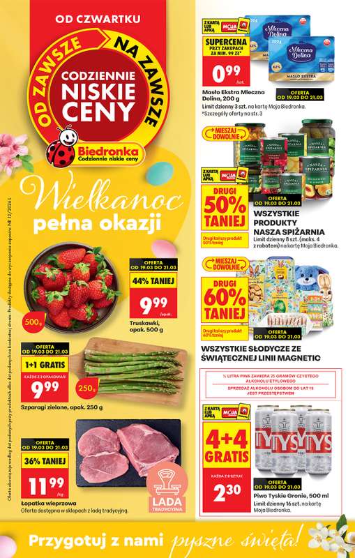 Biedronka - gazetka promocyjna Od czwartku, Z ladą tradycyjną od czwartku 19.03 do środy 25.03