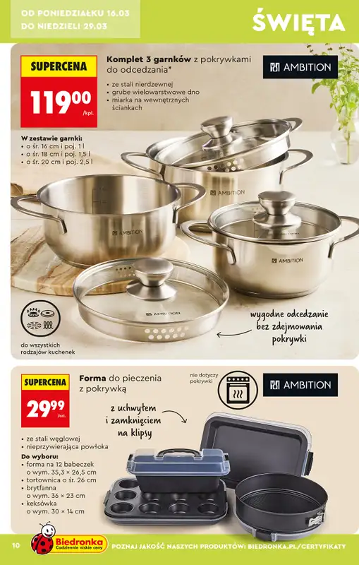 Biedronka - gazetka promocyjna Hity i inspiracje, od 14.03 od soboty 14.03 do środy 01.04 - strona 12