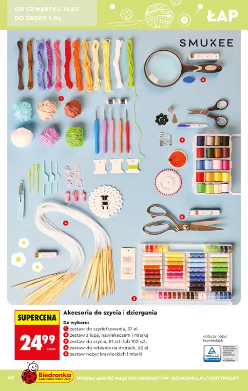 Biedronka - gazetka promocyjna Hity i inspiracje, od 14.03 od soboty 14.03 do środy 01.04 - strona 52