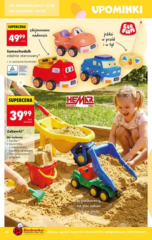 Biedronka - gazetka promocyjna Hity i inspiracje, od 14.03 od soboty 14.03 do środy 01.04 - strona 48