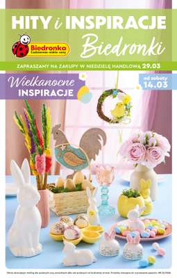 Biedronka - gazetka promocyjna Hity i inspiracje, od 14.03 od soboty 14.03 do środy 01.04