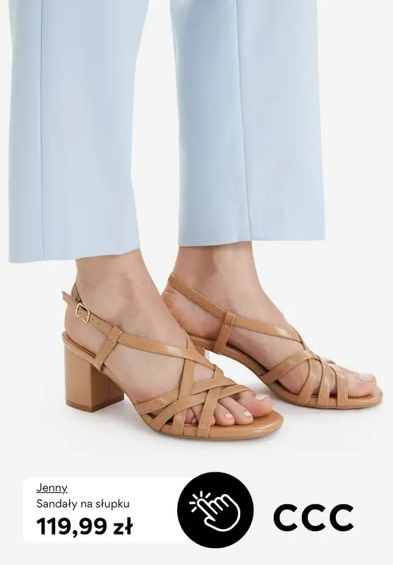 CCC - gazetka promocyjna SANDAŁY na obcasie od niedzieli 22.03  - strona 9