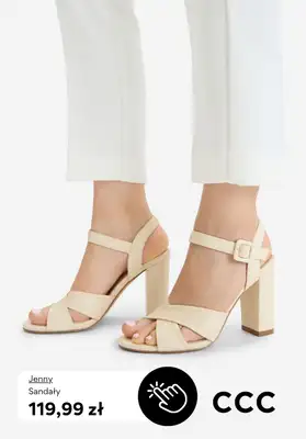 CCC - gazetka promocyjna SANDAŁY na obcasie od niedzieli 22.03  - strona 6