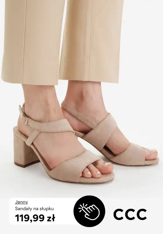 CCC - gazetka promocyjna SANDAŁY na obcasie od niedzieli 22.03  - strona 10