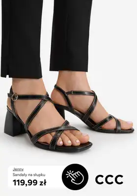 CCC - gazetka promocyjna SANDAŁY na obcasie od niedzieli 22.03  - strona 7