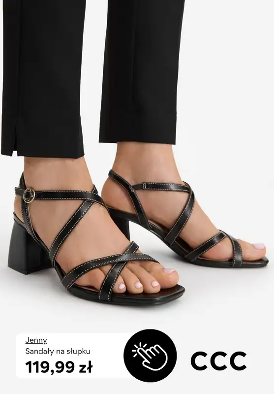 CCC - gazetka promocyjna SANDAŁY na obcasie od niedzieli 22.03  - strona 7