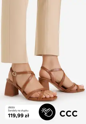 CCC - gazetka promocyjna SANDAŁY na obcasie od niedzieli 22.03  - strona 8