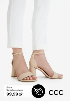 CCC - gazetka promocyjna SANDAŁY na obcasie od niedzieli 22.03  - strona 3