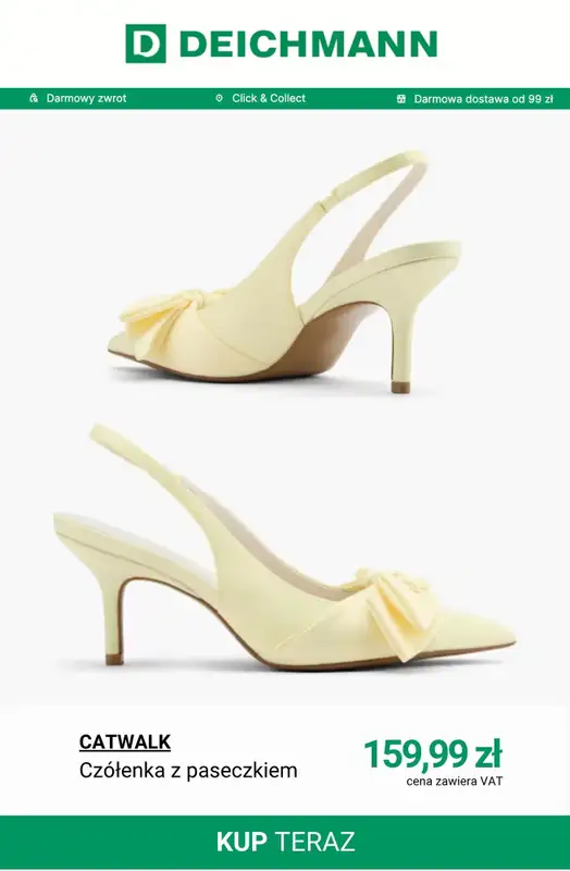 Deichmann - gazetka promocyjna Czółenka damskie od soboty 21.03  - strona 3