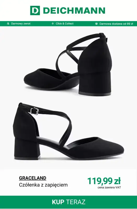 Deichmann - gazetka promocyjna Czółenka damskie od soboty 21.03  - strona 12