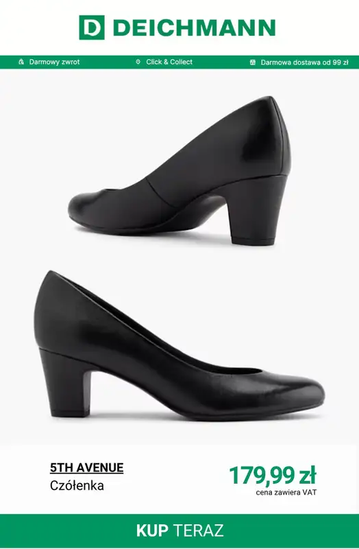 Deichmann - gazetka promocyjna Czółenka damskie od soboty 21.03  - strona 5