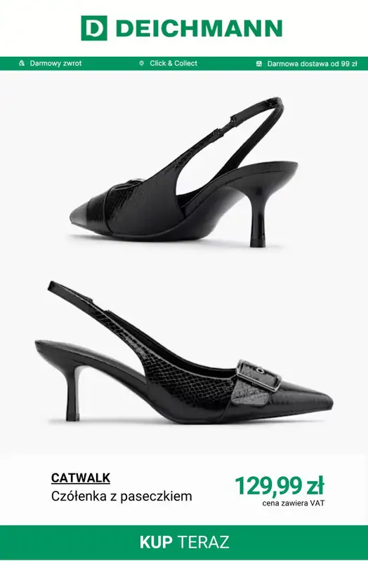 Deichmann - gazetka promocyjna Czółenka damskie od soboty 21.03  - strona 9