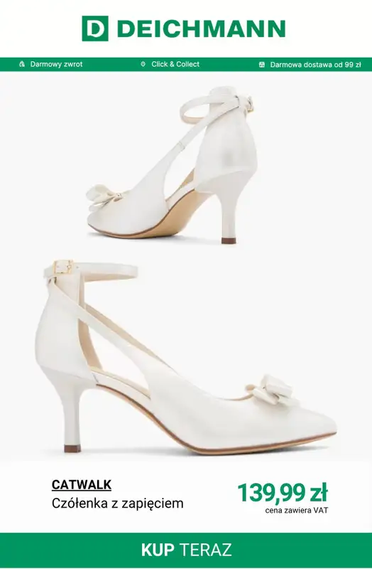 Deichmann - gazetka promocyjna Czółenka damskie od soboty 21.03  - strona 10