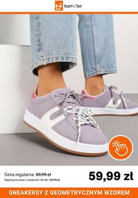 Sneakersy z geometrycznym wzorem