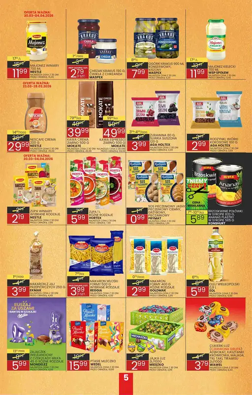 Wafelek - gazetka promocyjna Gazetka od poniedziałku 23.03 do soboty 04.04 - strona 5
