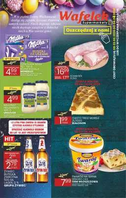 Wafelek - gazetka promocyjna Gazetka od poniedziałku 23.03 do soboty 04.04