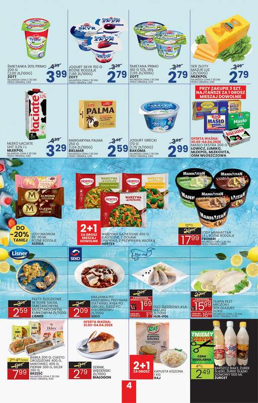 Wafelek - gazetka promocyjna Gazetka od poniedziałku 23.03 do soboty 04.04 - strona 4