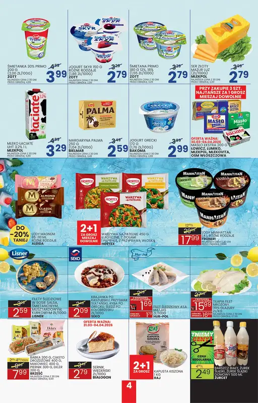 Wafelek - gazetka promocyjna Gazetka od poniedziałku 23.03 do soboty 04.04 - strona 4