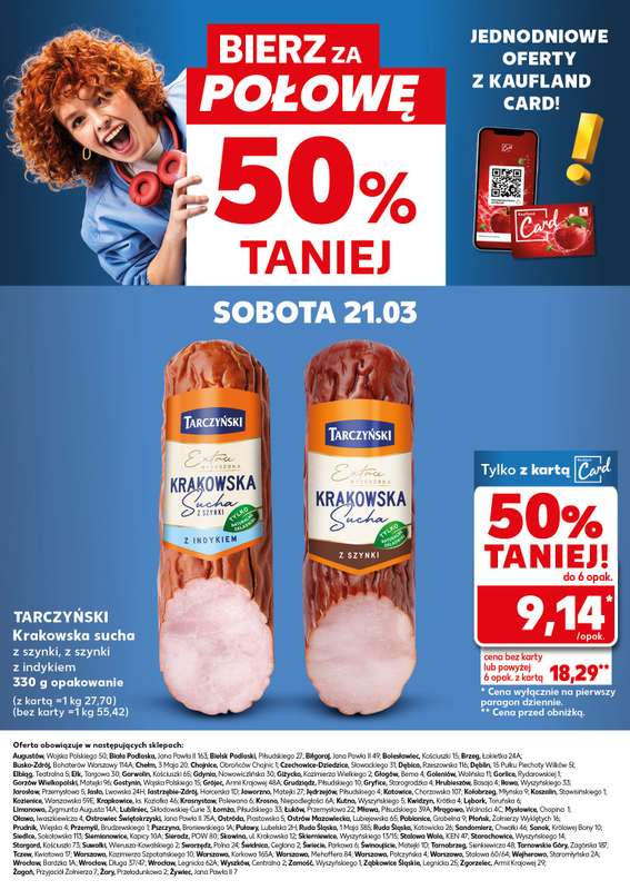 Kaufland - gazetka promocyjna Oferta Kaufland - SUPER SOBOTA od soboty 21.03 do soboty 21.03 - strona 30
