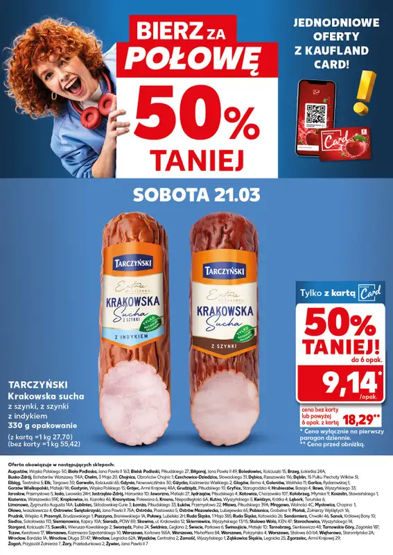 Kaufland - gazetka promocyjna Oferta Kaufland - SUPER SOBOTA od soboty 21.03 do soboty 21.03 - strona 30