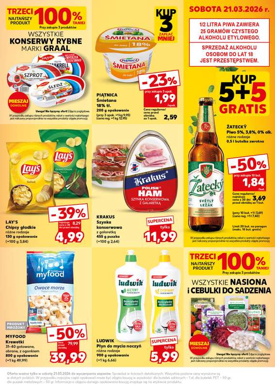 Kaufland - gazetka promocyjna Oferta Kaufland - SUPER SOBOTA od soboty 21.03 do soboty 21.03 - strona 3