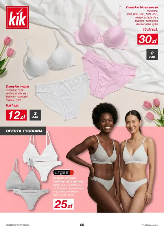 KiK - gazetka promocyjna Lniana lekkość w KIK od poniedziałku 23.03 do niedzieli 29.03 - strona 6
