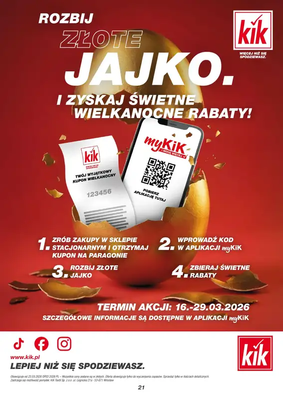 KiK - gazetka promocyjna Lniana lekkość w KIK od poniedziałku 23.03 do niedzieli 29.03 - strona 21