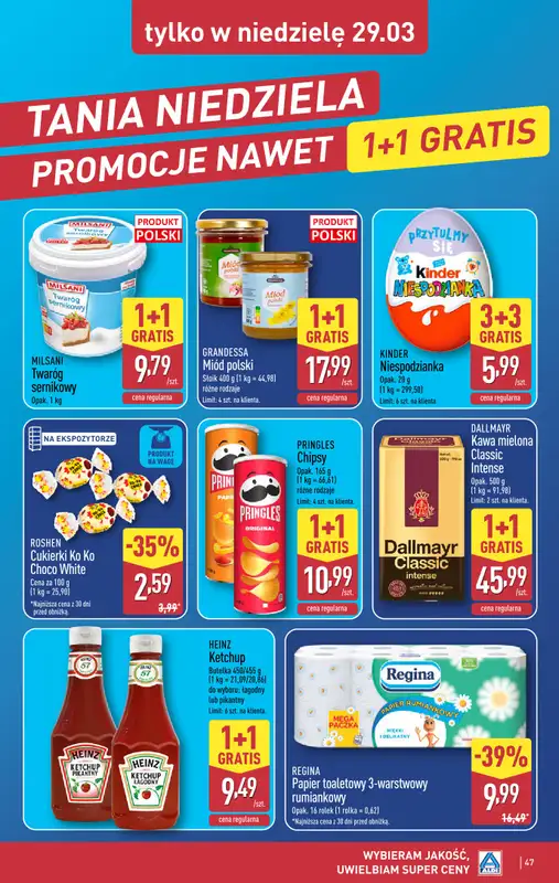 Aldi - gazetka promocyjna Pełny katalog! od poniedziałku 23.03 do niedzieli 29.03 - strona 47