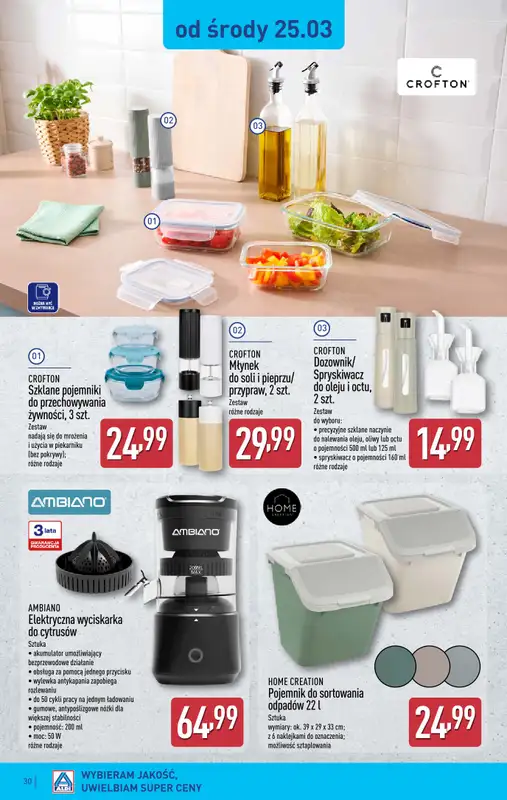 Aldi - gazetka promocyjna Pełny katalog! od poniedziałku 23.03 do niedzieli 29.03 - strona 30