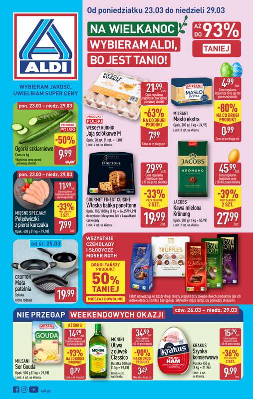 Aldi - gazetka promocyjna Pełny katalog! od poniedziałku 23.03 do niedzieli 29.03