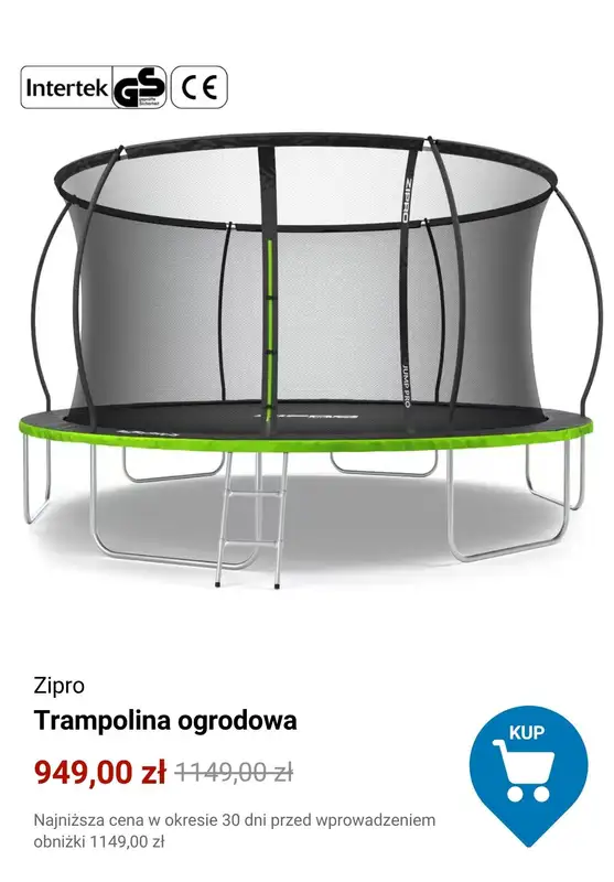 Decathlon - gazetka promocyjna Trampoliny ogrodowe w supercenach od soboty 21.03  - strona 3