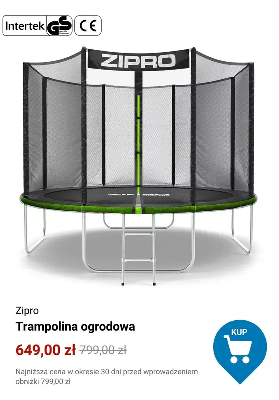 Decathlon - gazetka promocyjna Trampoliny ogrodowe w supercenach od soboty 21.03  - strona 6